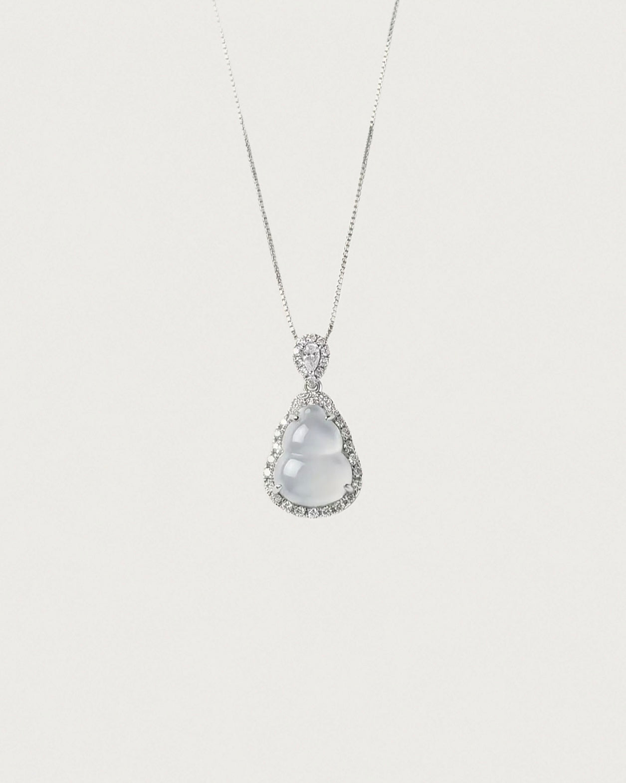 白冰葫芦|Aqua White Grace Gourd Necklace