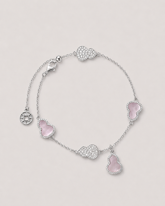 粉色贝母葫芦手链| Pink Gourd Bracelet