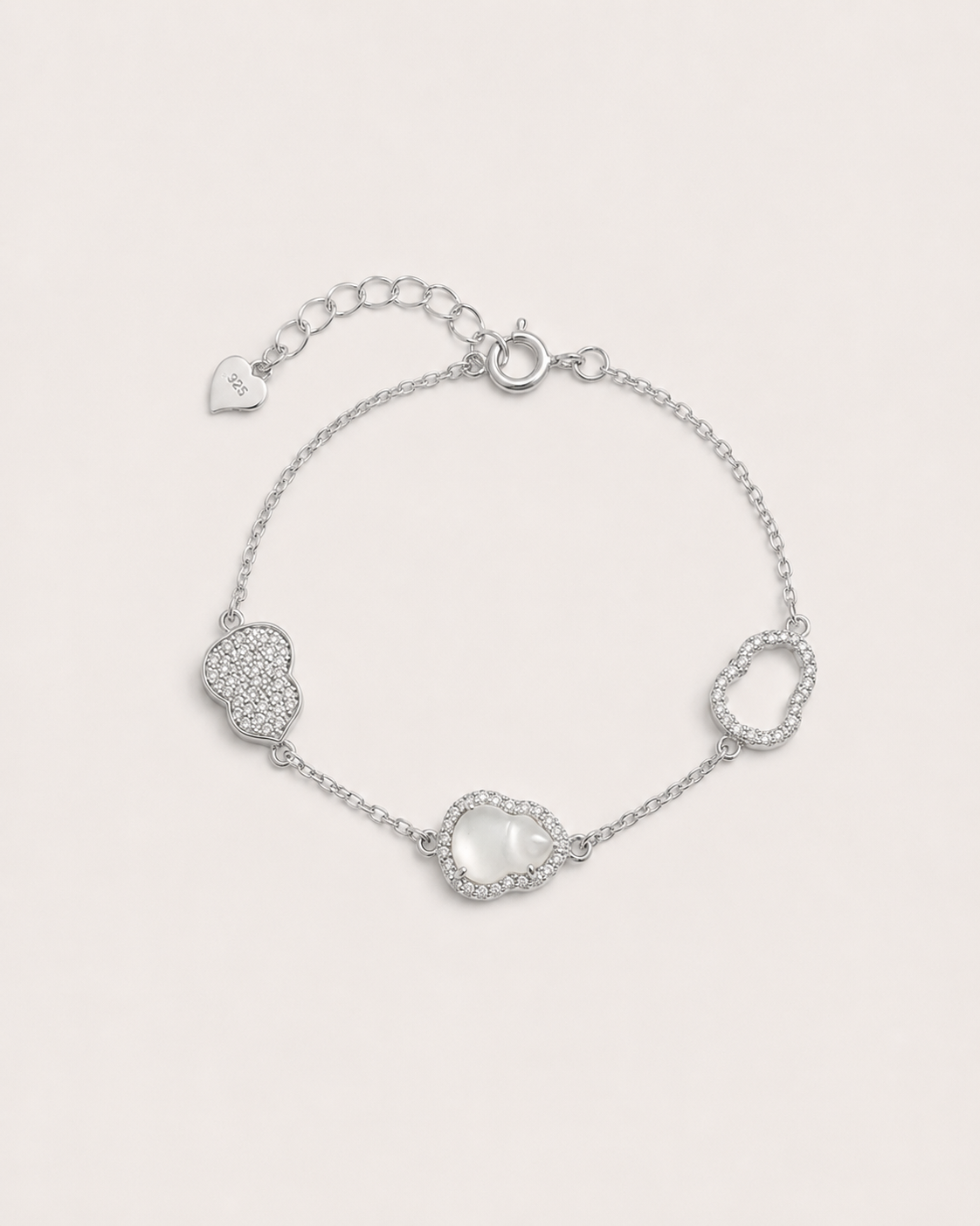 冰白葫芦手链|Icy White Gourd Bracelet