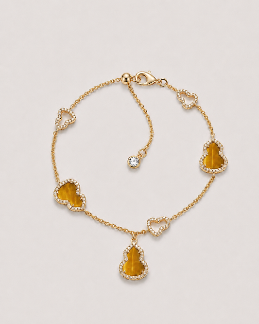 虎眼石葫芦手链| Golden Tiger Eyes Gourd Bracelet