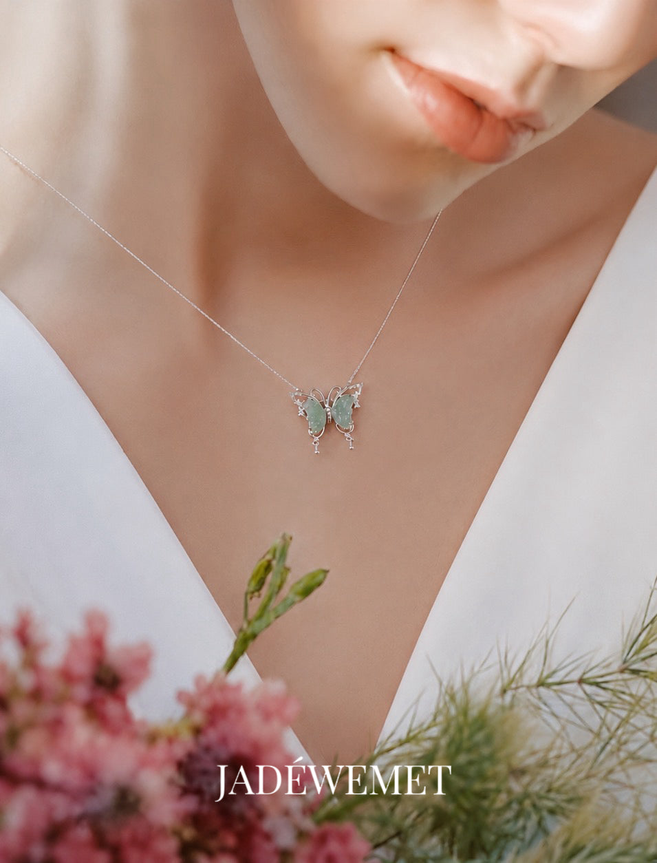 蝴蝶翡翠项链｜Jadeite Butterfly Necklace