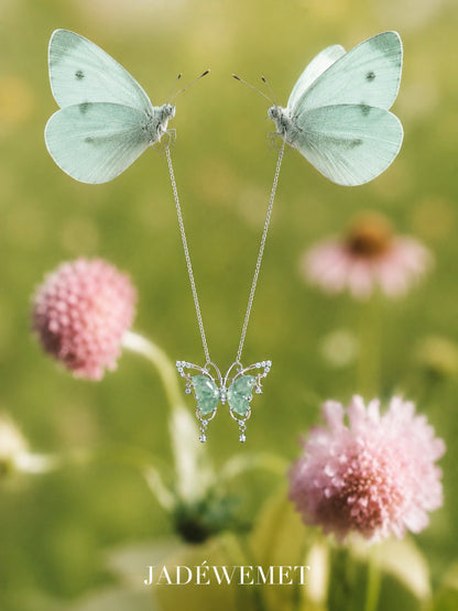 蝴蝶翡翠项链｜Jadeite Butterfly Necklace