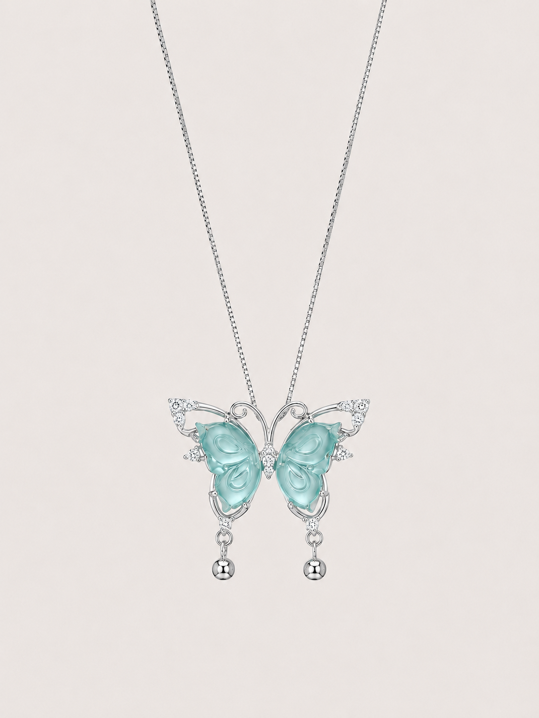 蝴蝶翡翠项链｜Jadeite Butterfly Necklace