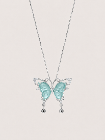 蝴蝶翡翠项链｜Jadeite Butterfly Necklace