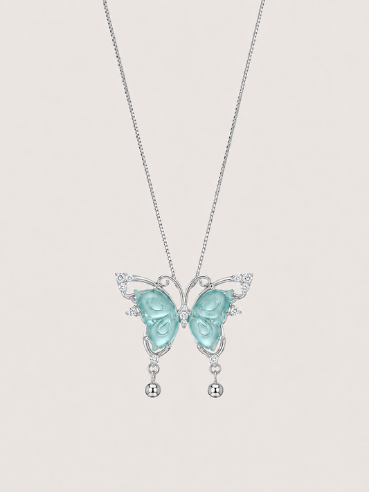 蝴蝶翡翠项链｜Jadeite Butterfly Necklace